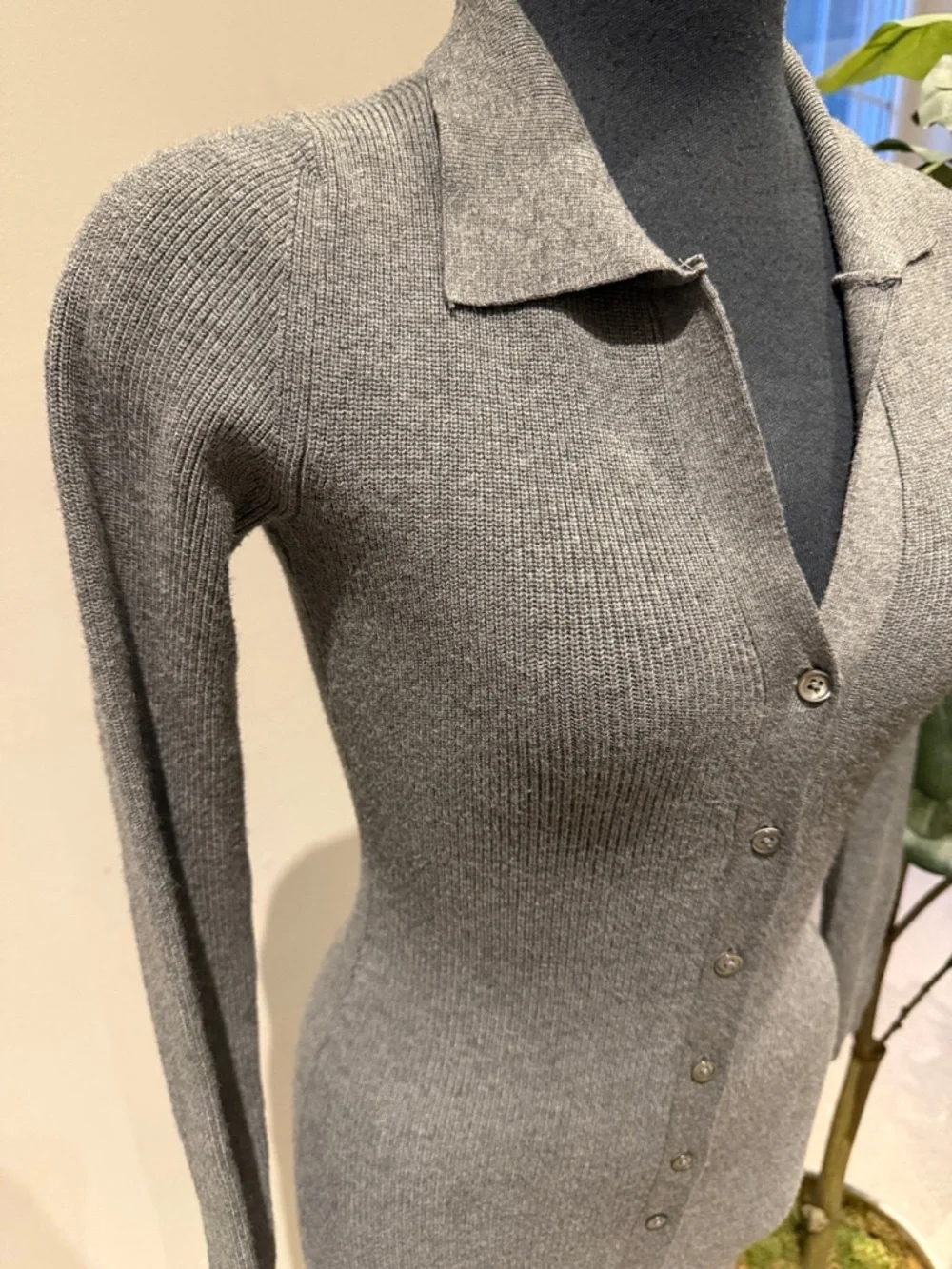 WILFRED ARITZIA COVE DRESS RIBBED KNIT POLO SWEATER DRESS - Picture 7 of 14